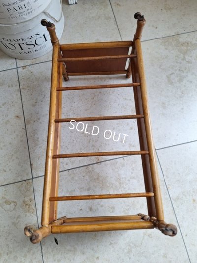 画像14: アンティークドールベッド