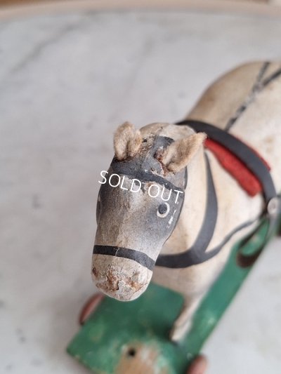 画像9: アンティーク小さな木馬