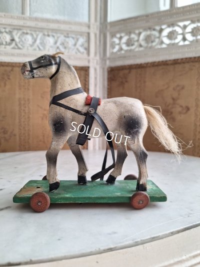 画像5: アンティーク小さな木馬