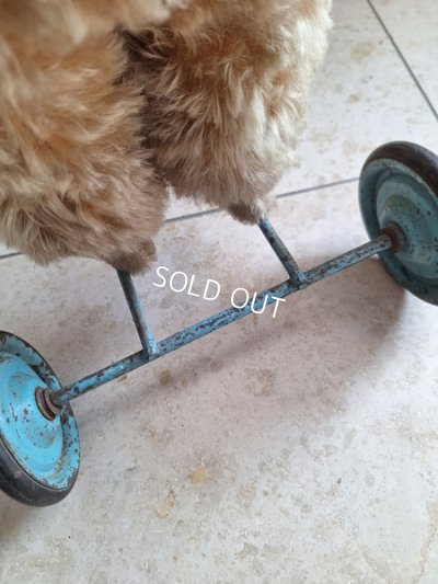 画像19: 車輪付きアンティークプードル