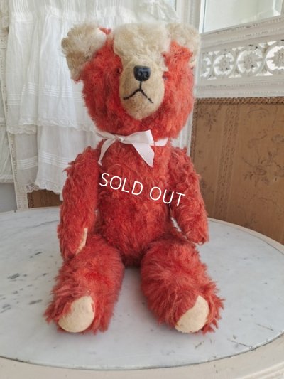 画像8: アンティークレッドテディベア