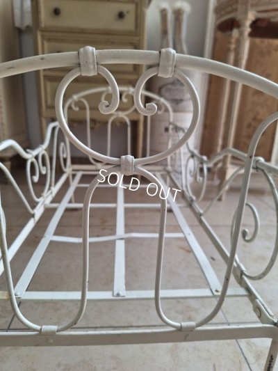 画像11: アンティークアイアンドールベッド