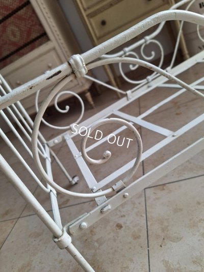 画像5: アンティークアイアンドールベッド