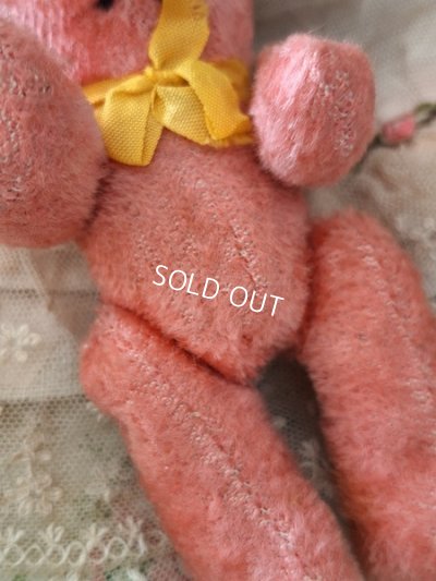 画像8: アンティークJPMピンク小さなテディベア