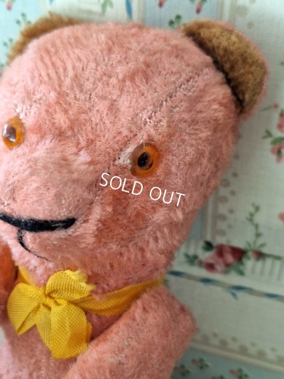 画像15: アンティークJPMピンク小さなテディベア