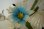 画像2: ブルーのお花アイアンシャンデリア (2)