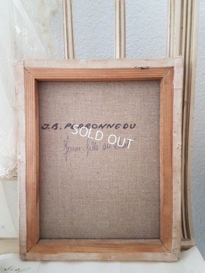 画像4: Jean-Baptiste Perronneau猫を抱くマドモワゼル複製画