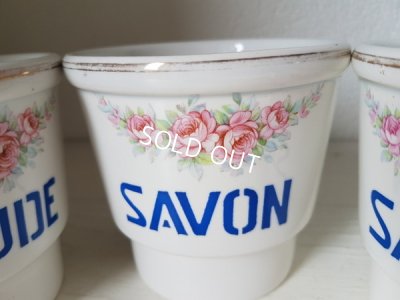 画像2: 陶器製ローズガーランド柄サボンラック