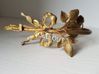 画像6: リボン装飾ローズシェードウォールランプ