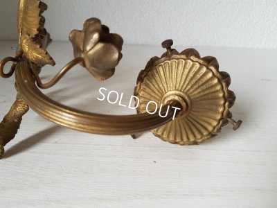 画像7: リボン装飾ローズシェードウォールランプ