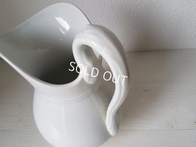 画像5: リュネヴィル白いピッチャーとベイスンセット