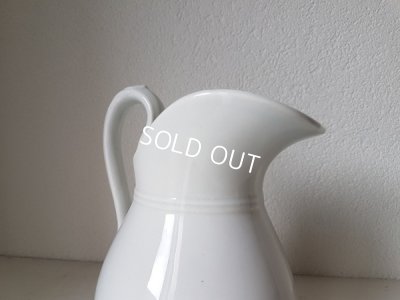 画像8: リュネヴィル白いピッチャーとベイスンセット