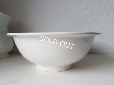 画像15: リュネヴィル白いピッチャーとベイスンセット