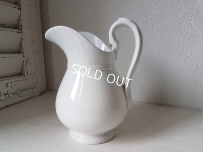 画像16: リュネヴィル白いピッチャーとベイスンセット
