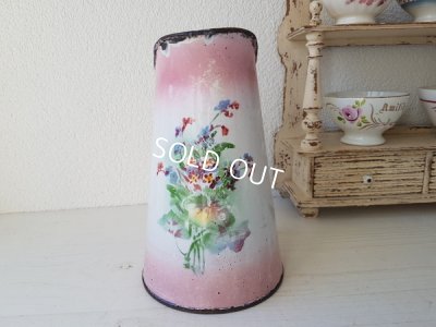 画像2: Japyピンクぼかし勿忘草柄ピッチャー