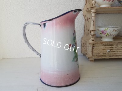 画像4: Japyピンクぼかし勿忘草柄ピッチャー