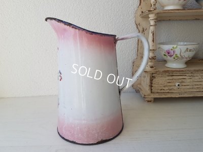 画像5: Japyピンクぼかし勿忘草柄ピッチャー