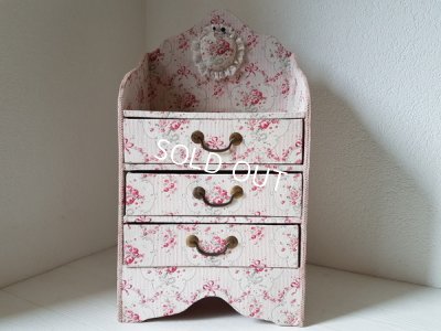画像6: リボン花柄カルトナージュドロワー