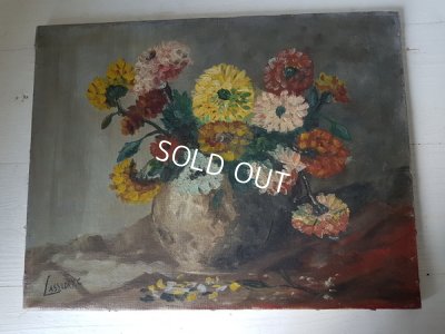 画像2: ダリアの油絵