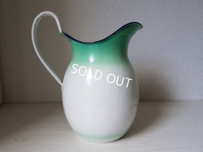 画像2: Japyグリーンぼかしアヤメ柄ジャグ