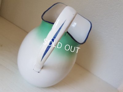 画像4: Japyグリーンぼかしアヤメ柄ジャグ