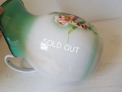 画像8: Japyグリーンぼかしアヤメ柄ジャグ