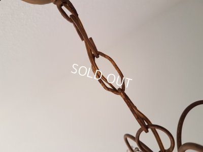 画像15: ピンクオパリンガラスシャンデリア