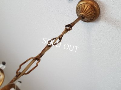 画像4: ホワイトオパリンガラスシャンデリア