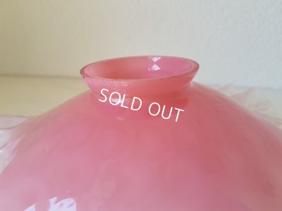 画像10: ピンクオパールセントガラスランプシェード