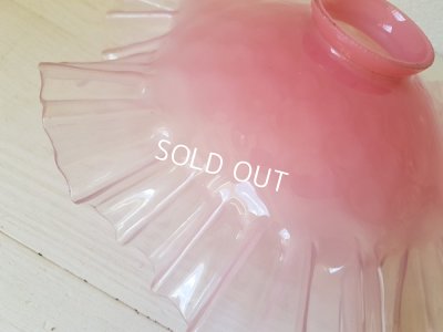 画像8: ピンクオパールセントガラスランプシェード
