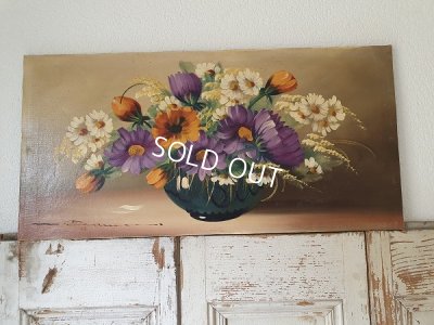 画像2: 花の油絵