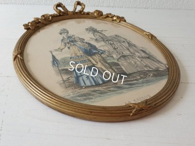 画像8: リボン額付きリトグラフファッション画