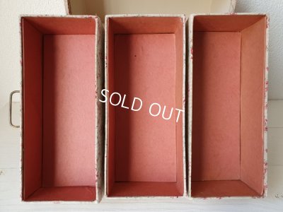 画像9: リボンとローズ柄カルトナージュドロワー