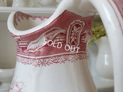 画像6: BF.Bostonローズ柄陶器ピッチャー