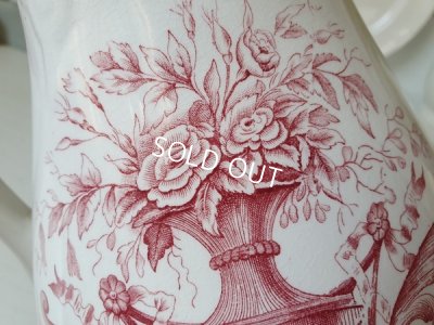 画像3: BF.Bostonローズ柄陶器ピッチャー