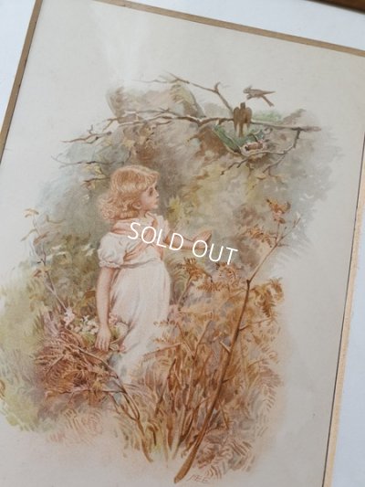 画像2: 少女のプリント画入りフレーム
