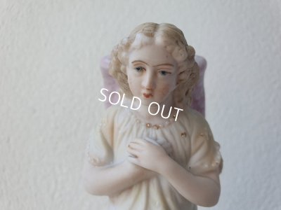 画像2: アンティークビスクエンジェル像