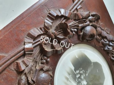 画像6: アンティークリボンと花のレリーフフォトフレーム