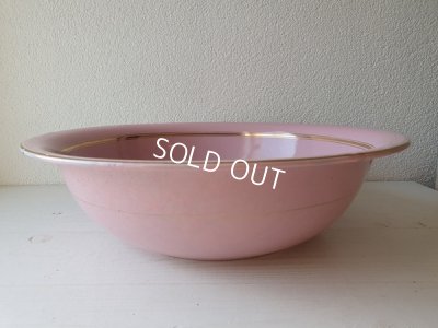 画像11: アンティークピンクホーローピッチャー&ベイスン