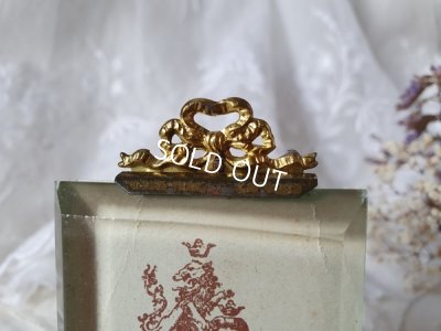 画像2: アンティーク小さなリボンフォトスタンド