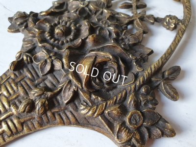 画像3: アンティーク花かご装飾パーツ