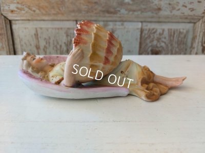 画像12: アンティークビスクエンジェル聖水盤