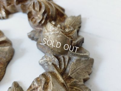 画像13: アンティークローズとリボンの装飾パーツ