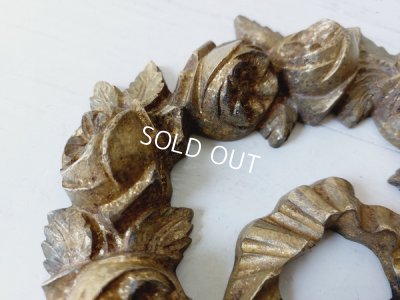 画像7: アンティークローズとリボンの装飾パーツ