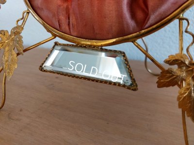 画像17: アンティークグローブドマリエクッション付スタンド