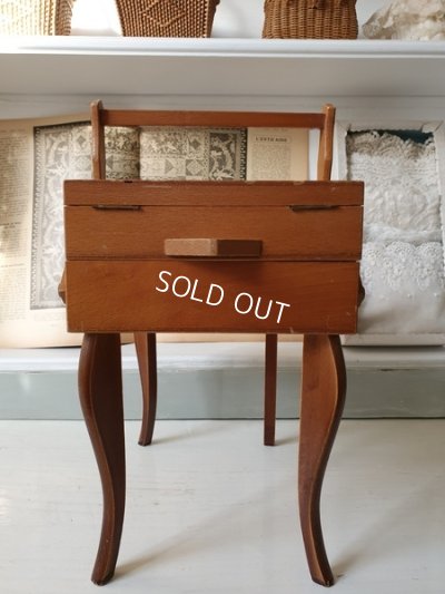 画像3: 猫脚の小さなソーイングボックス