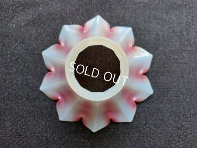 画像9: アンティークオパールセントガラスランプシェード