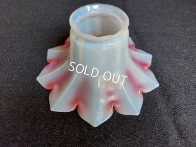 画像5: アンティークオパールセントガラスランプシェード