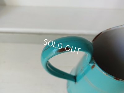 画像7: アンティークホーロー手描きワーターピッチャー