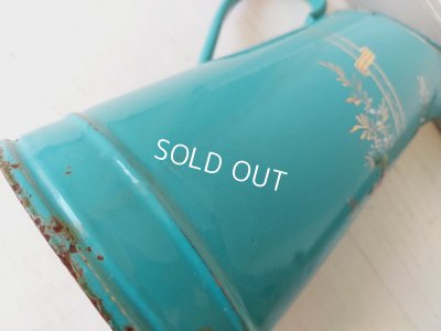 画像11: アンティークホーロー手描きワーターピッチャー